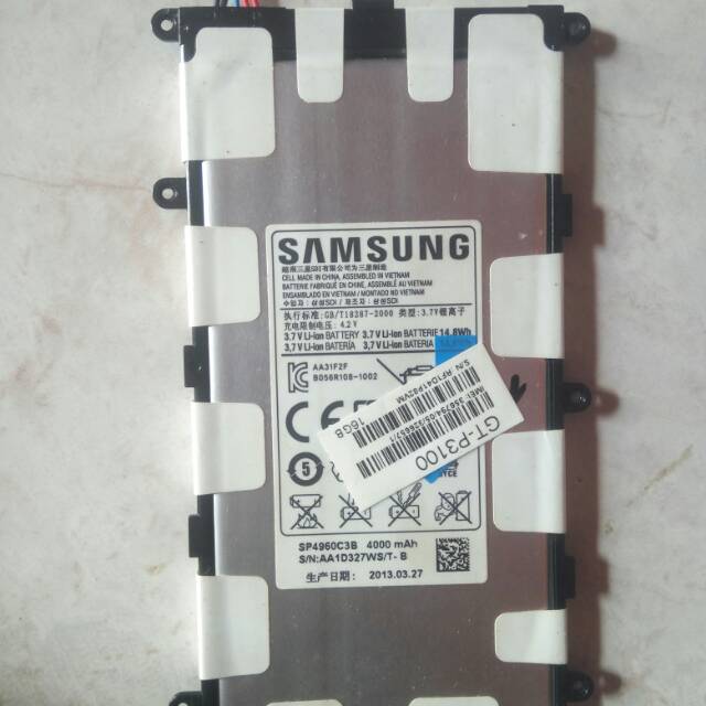 baterai samsung  tab 2 p3100 original sein