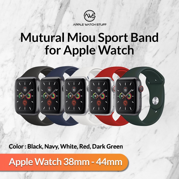 Mutural Miou Series Sport Band for Apple Watch Series 1-6 &amp; SE