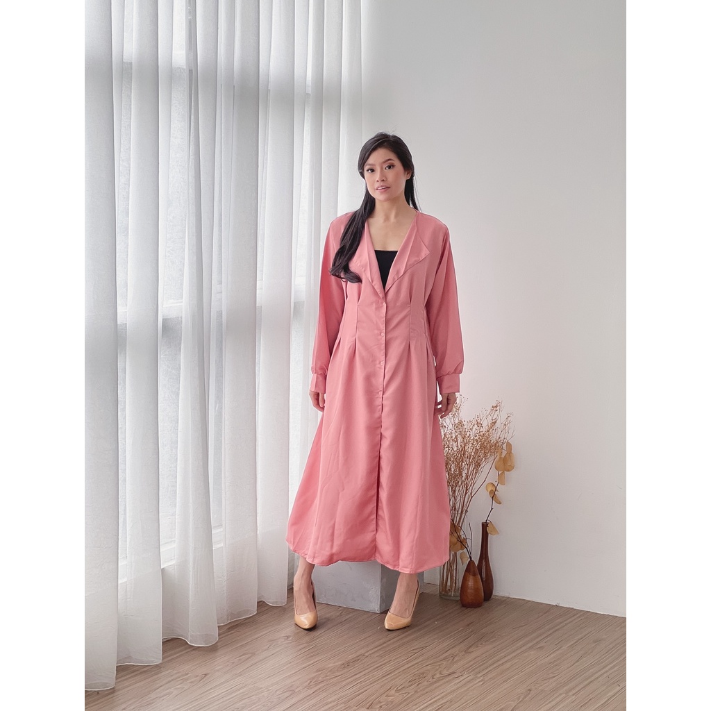 Long outer jumbo XL XXL Korean style/ Cardigan panjang terbaru/ Cardi moscrepe