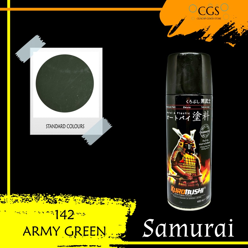 Pilok Samurai ARMY GREEN 142 - pilox hijau army - pilok samurai hijau - samurai green army - pilox s