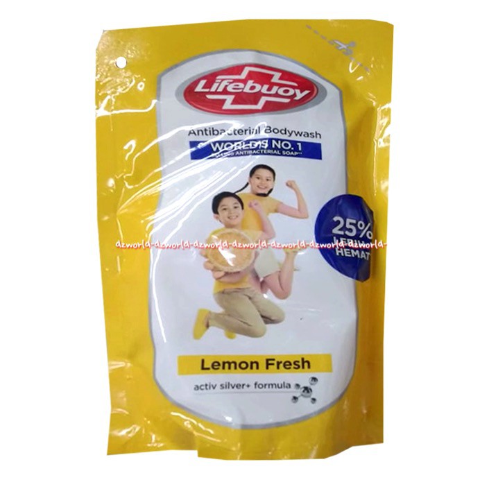 Lifebouy Lemon Fresh Sabun Mandi Cair450ml Dengan Kombinasi Ekstrak Lemon Kemasan Refill