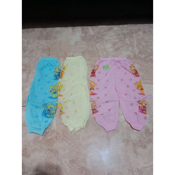 3 pcs Celana panjang bayi / celana panjang bayi warna