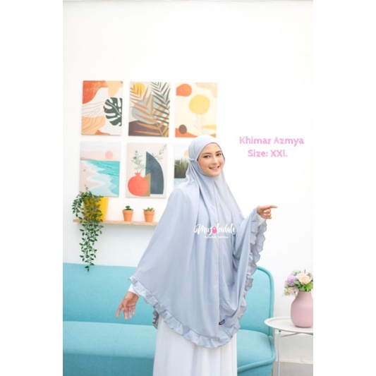 Khimar Azmya XXL Kaos PE Mujahidah