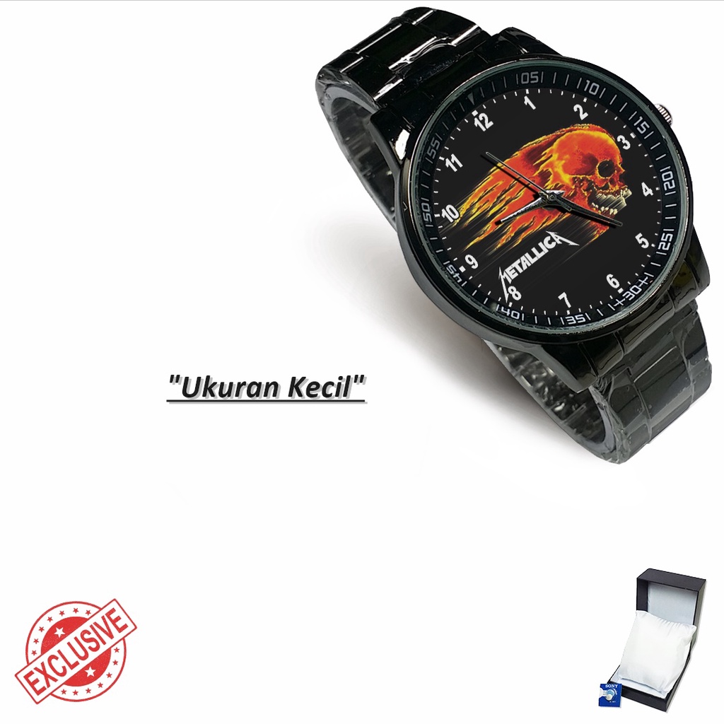 Jam Tangan Rantai Couple BAND OF METALLICA - 01 (Awesome)