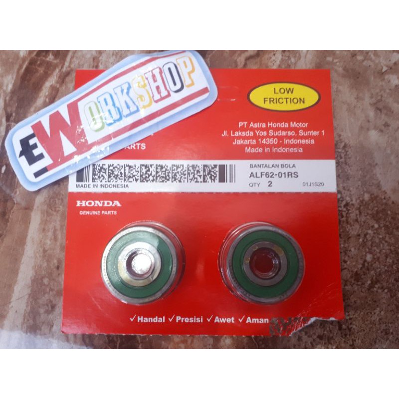 KLAHER BEARING RODA DEPAN 6201 SET - SCOOPY BEAT VARIO 125 150 Supra 125 Revo / ALF6201RS