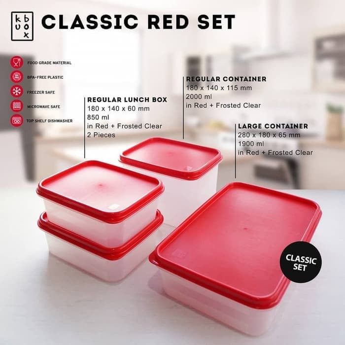 Kubox Classic Red Set