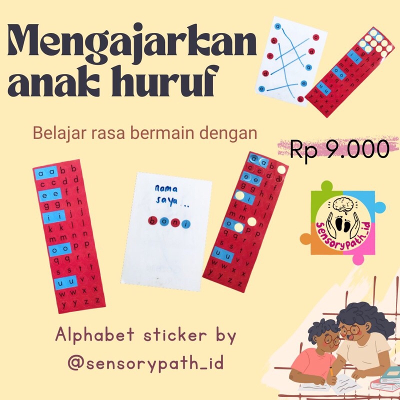 

Stiker Huruf / Alphabet sticker