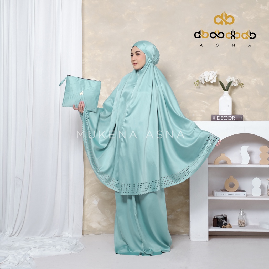 Mukena Dewasa Daily Lasercut Mewah AsnaCollection٩٩