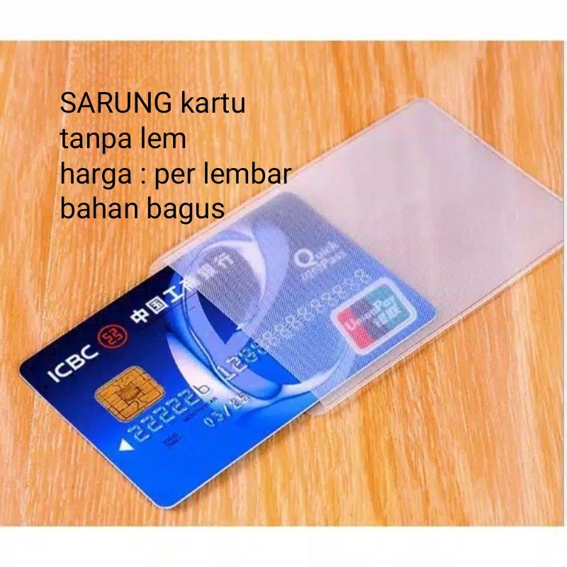 Pelindung Kartu Stiker Anti Gores KTP / Stiker Laminasi Film Sarung Kartu E-KTP SIM NPWP ATM ID Card