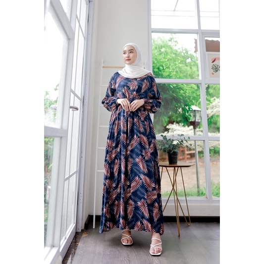 EDISI MOTIF NAVY (Gamis Bigsize, Tunik, Blouse)