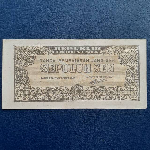 Uang Kuno Lama 10 Sen Tahun 1945 #Bekas
