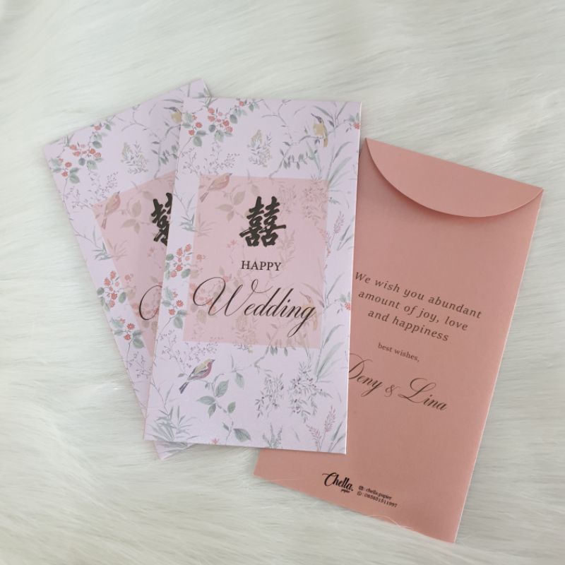 

CUSTOM ANGPAO HAPPY WEDDING SERIES 01 - BISA TULIS NAMA (ISI 6 PCS)