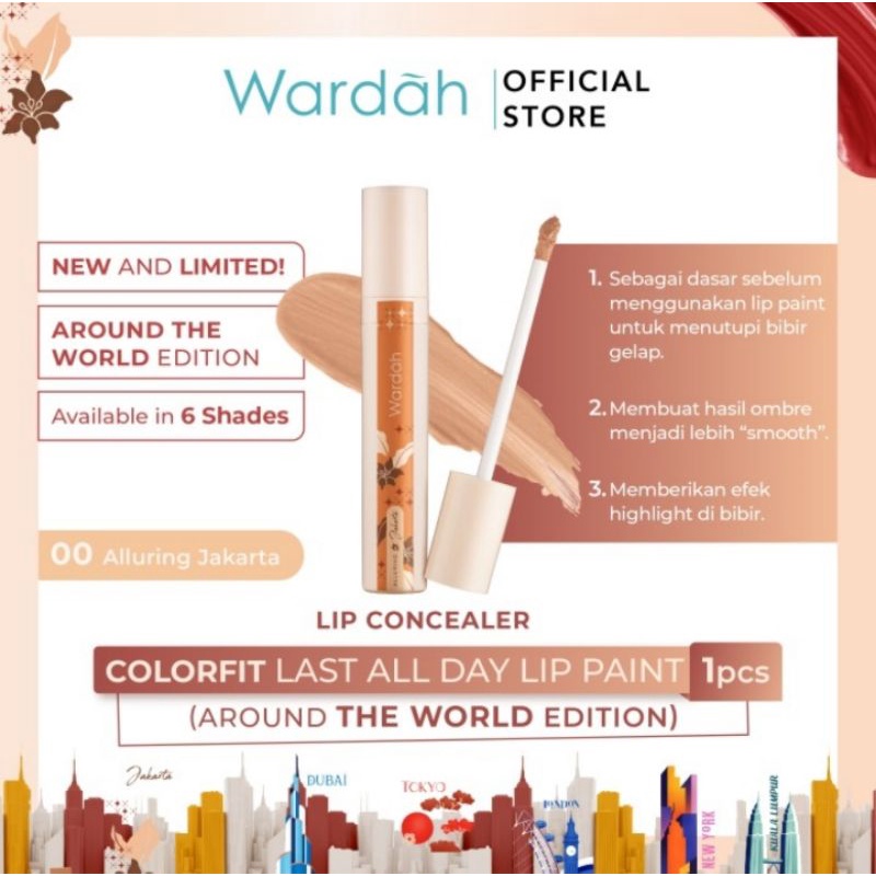 Wardah Colorfit Last All Day Lip Paint Lip Cream - Alluring Jakarta