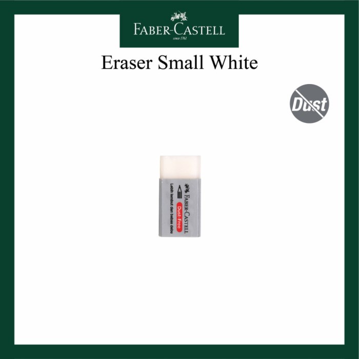 

Penghapus Faber Castell Putih Kecil / Eraser Small White Faber Castell