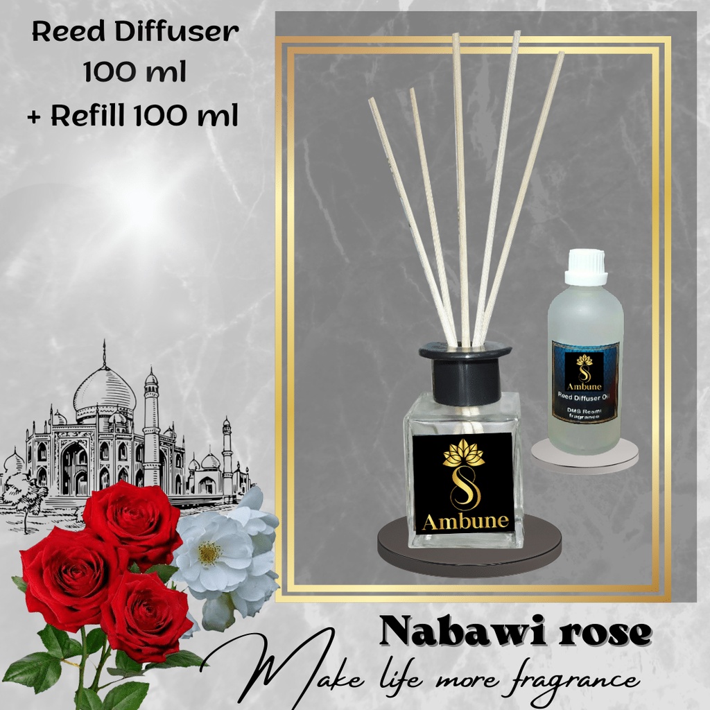 Nabawi Rose - Reed Diffuser Oil 100 ml Ambune