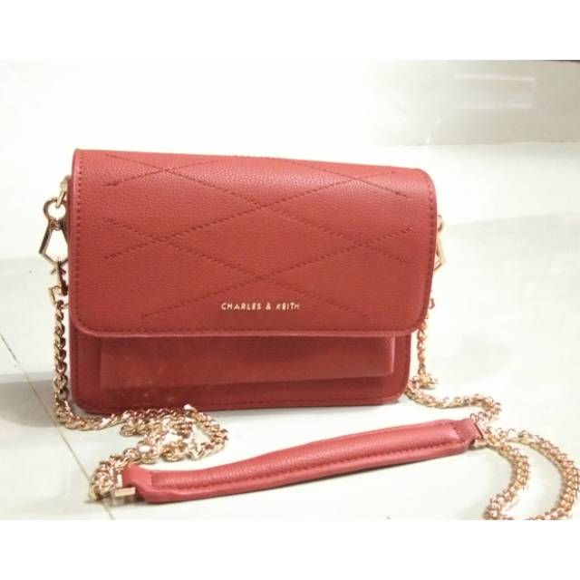 Preloved tas wanita warna orange