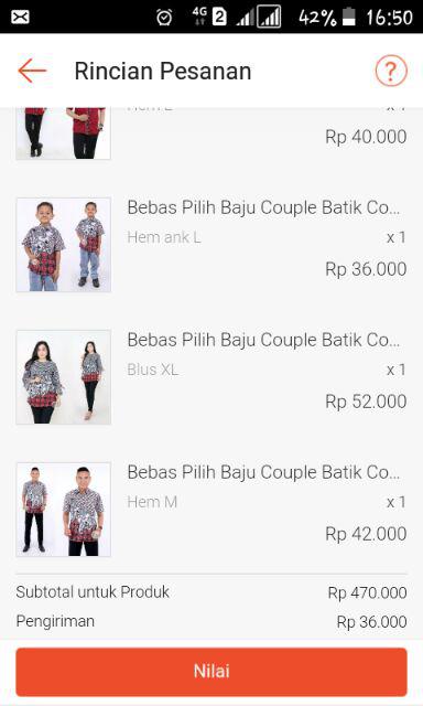 Batik Couple Keluarga Sania Ruffle Ori Ndoro Jowi Dnt Motif Jaring