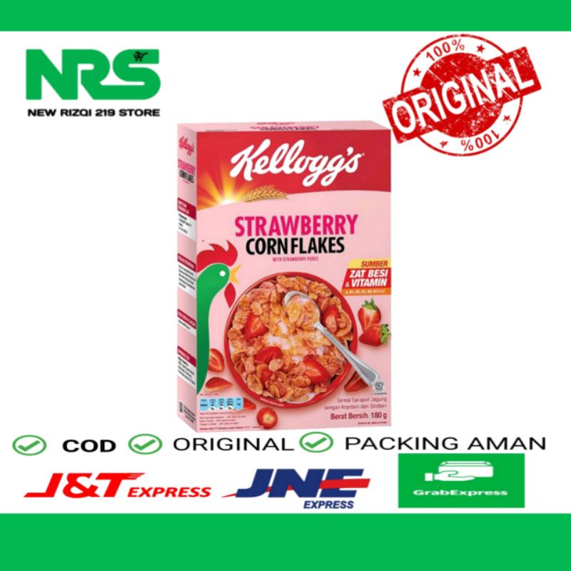 

Kellogg's Strawberry Corn Flakes 180gr