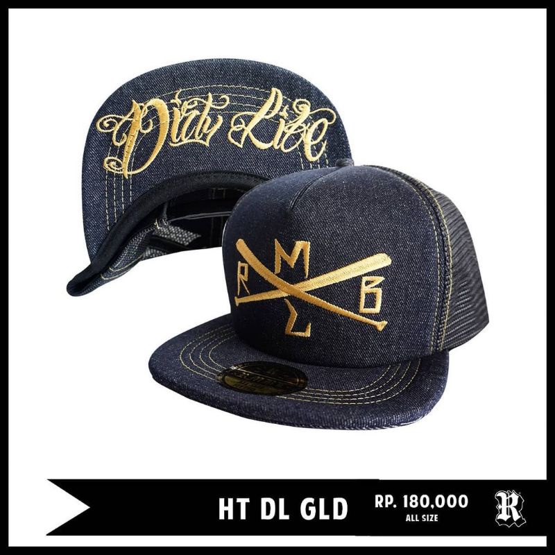 TOPI HAT CAP SNAPBACK RUMBLE HT DL GLD ORIGINAL
