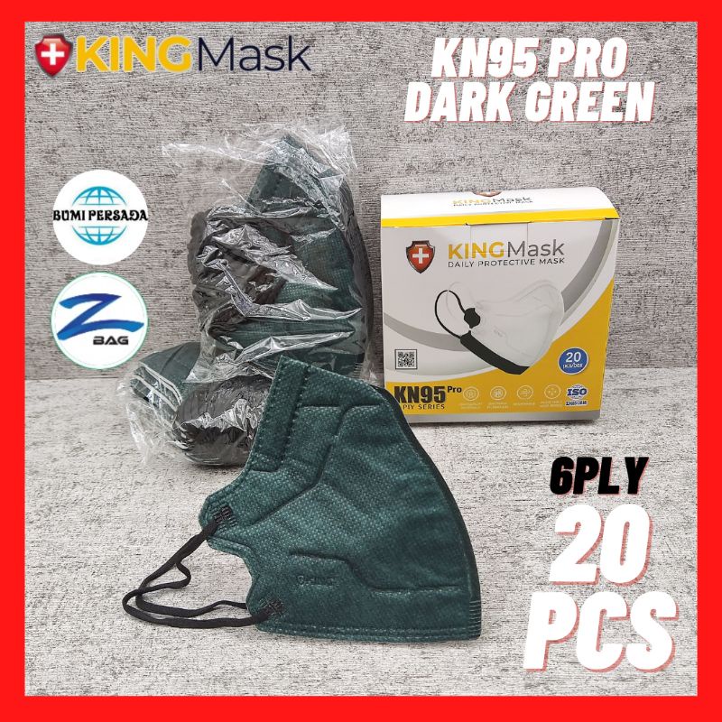 KN95 Pro Kingmask 6 Ply  Kemenkes KN 95 Pro isi 20 Pcs 6Ply