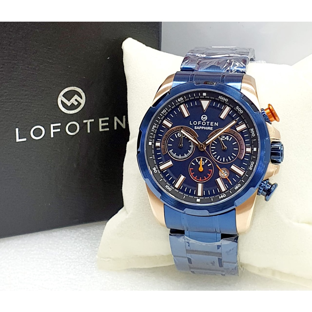 Jam Tangan Pria Lofoten F6510 Chrono Aktif Stainless Steel Sapphire Original