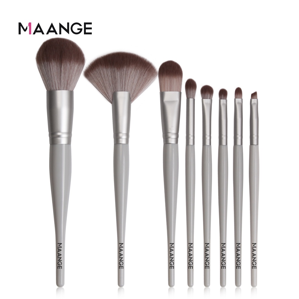 MAANGE 8Pcs/Set Pro Makeup Brush Set Soft Comfortable Multifunction Makeup Brushes Kits For Lip Powder Foundation Eyebrow Eyeshadow Highlighter Beauty Tool