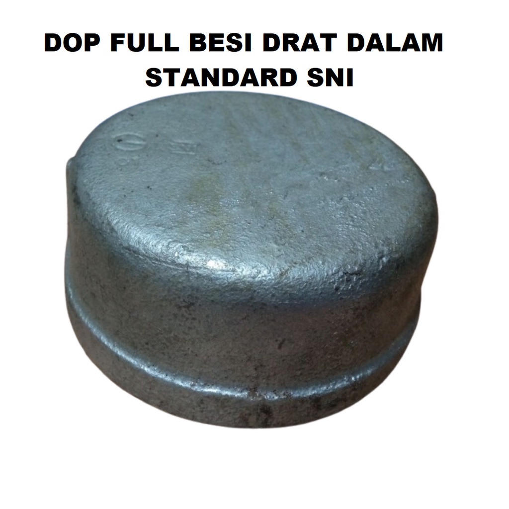 Dop Full Besi 4 inch Drat Dalam Tutup Lubang Septic Tank Pluk Ulir Tutup Pipa Full Besi 4 inch Air F