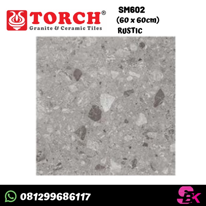 BISA COD Granit 60X60 Rustic Sm Series Torch MURAH
