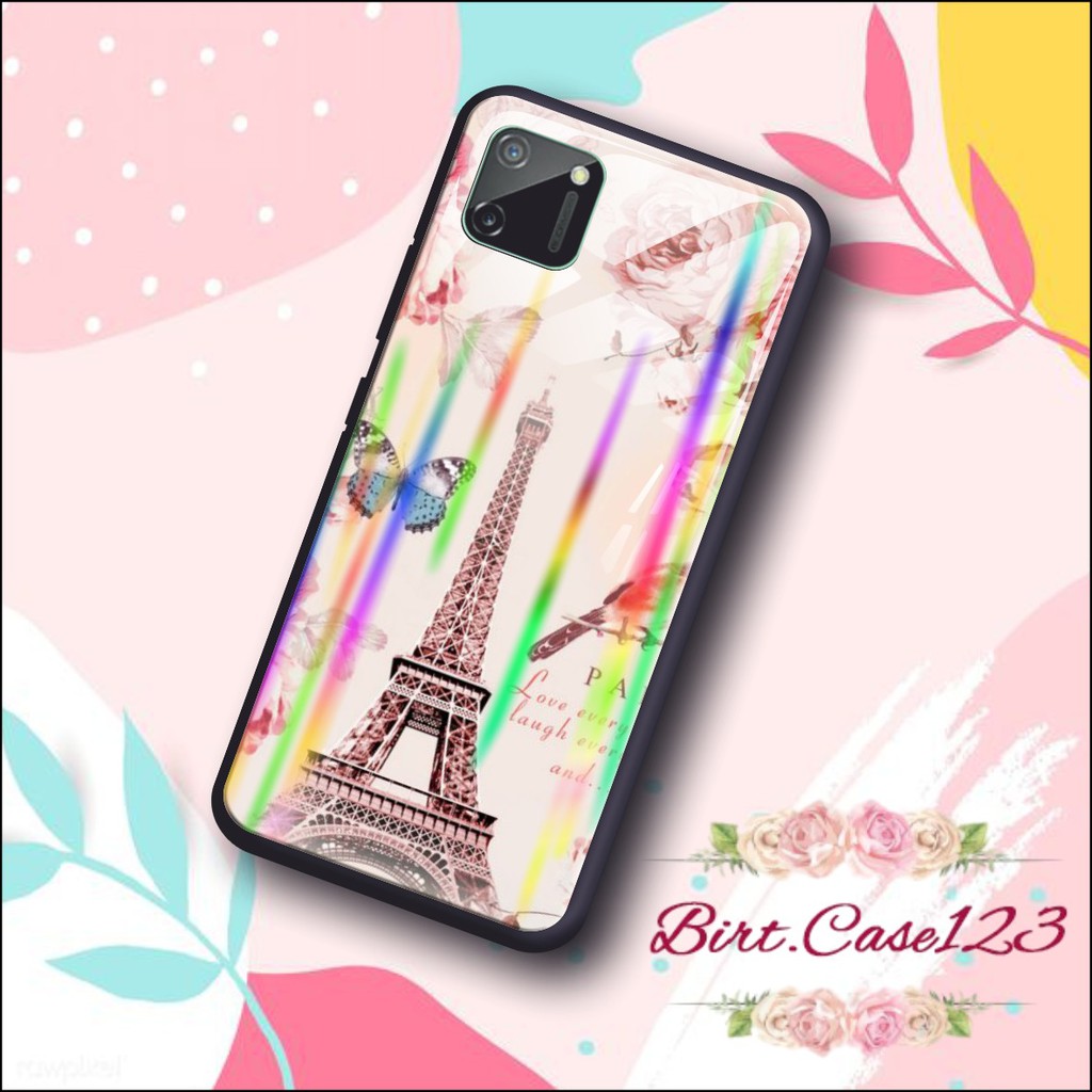 back case glass aurora PARIS Oppo A3s A1k A5 A9 2020 A7 F9 A5s A31 A52 a53 A92 A37 A57 A59 A71 BC173