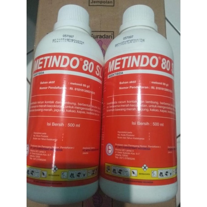 Insektisida Metindo 80 Sl 500 Ml. Insektisida Bahan Aktif Metomil 80SL