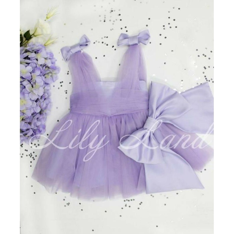 Dress anak tutu ungu lilac