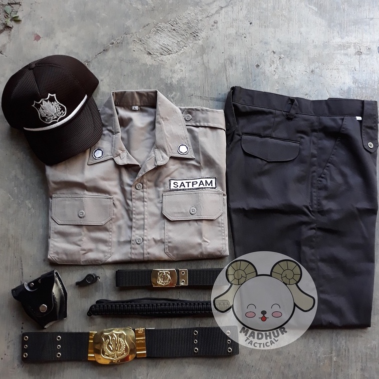 SERAGAM PDH Satpam TERBARU 2021 PAKET KOPEL LENGKAP Security
