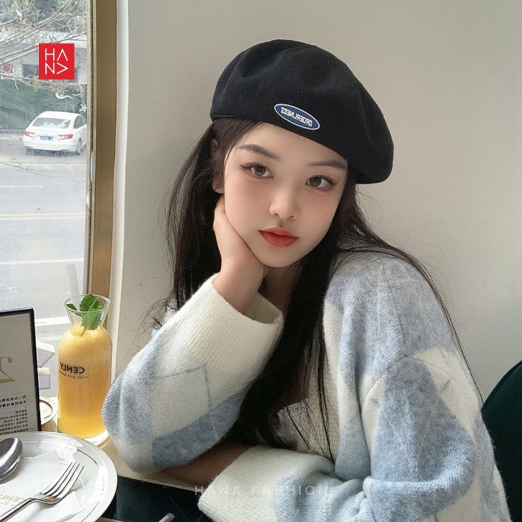 Hana Fashion - Orderliness Beret Hat Korean Style / Topi Baret Gaya Korea / Topi Beret Fashion - H014