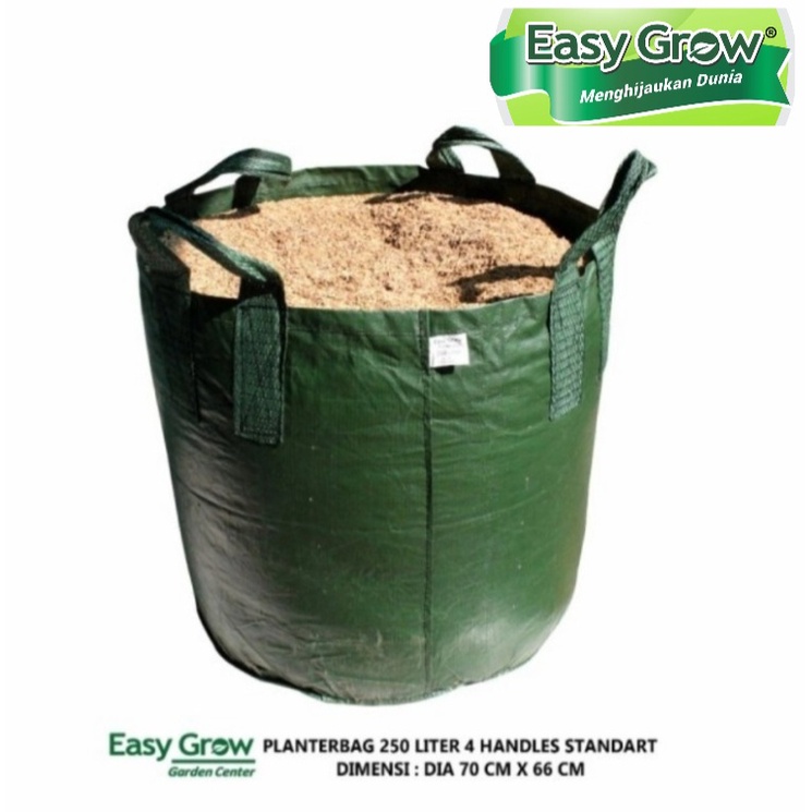 Planter bag 250 Liter EASY GROW  planterbag 250liter easygrow pot benih bibit Tanaman HIAS bunga buah TABULAPOT TABULAMPOT