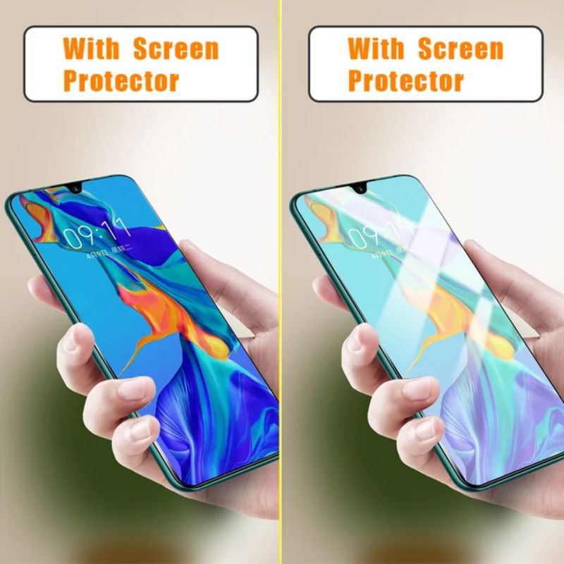 Tempered Glass 10D REALME Narzo 30A/20/20A/10A/7/7i/6/5 pro/5i/3/2/C3/C2/C1/X/XT/X2 ANTI UV BLUE RAY