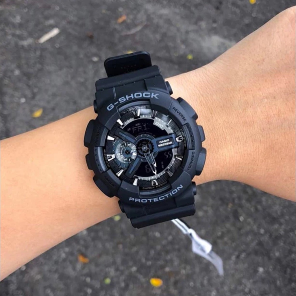 Jam tangan pria wanita G-Shock GA-110 GShock GA110 Autolight Waterproof World Time Custom Watch