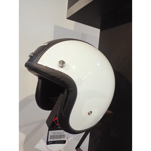 helm Vespa piaggio jetouch white original