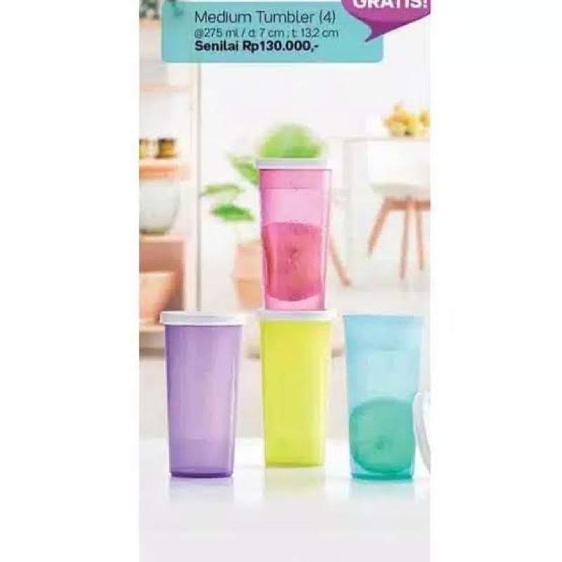 TUPPERWARE MEDIUM TUMBLER 275ML