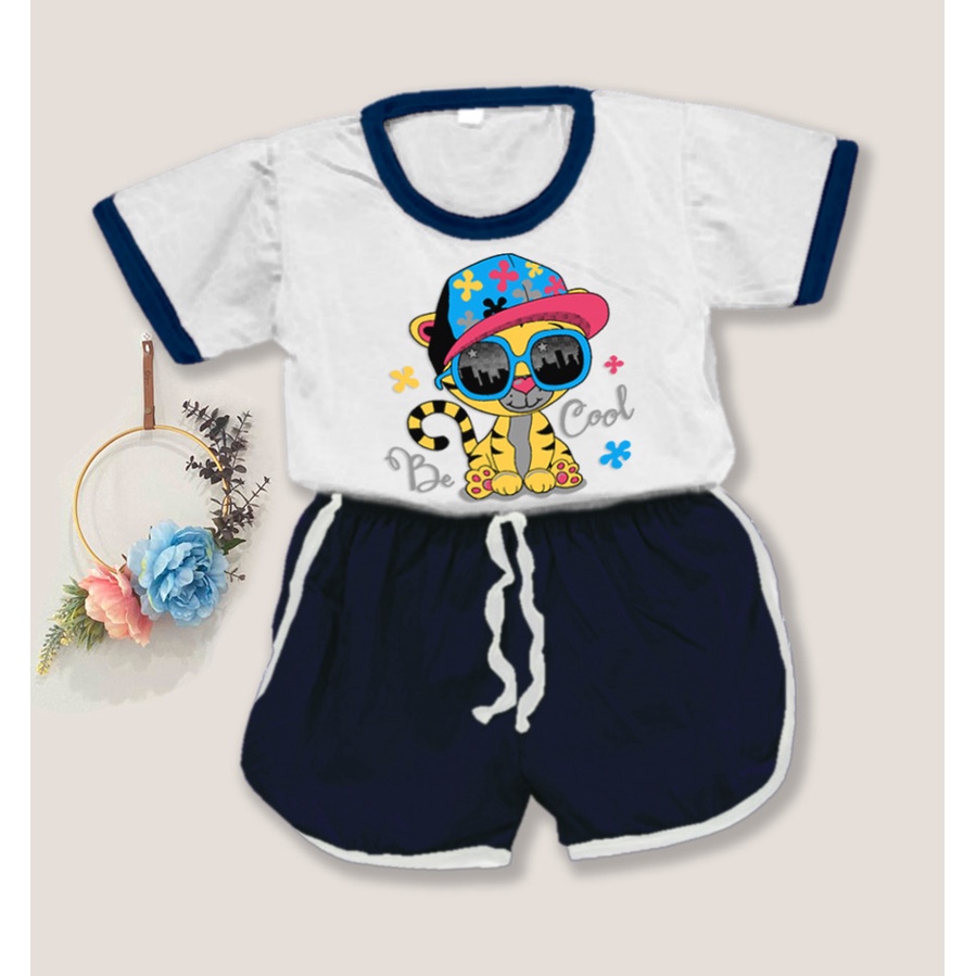 Rillo - Setelan Baju Playset Cupa Cups Anak / Sete