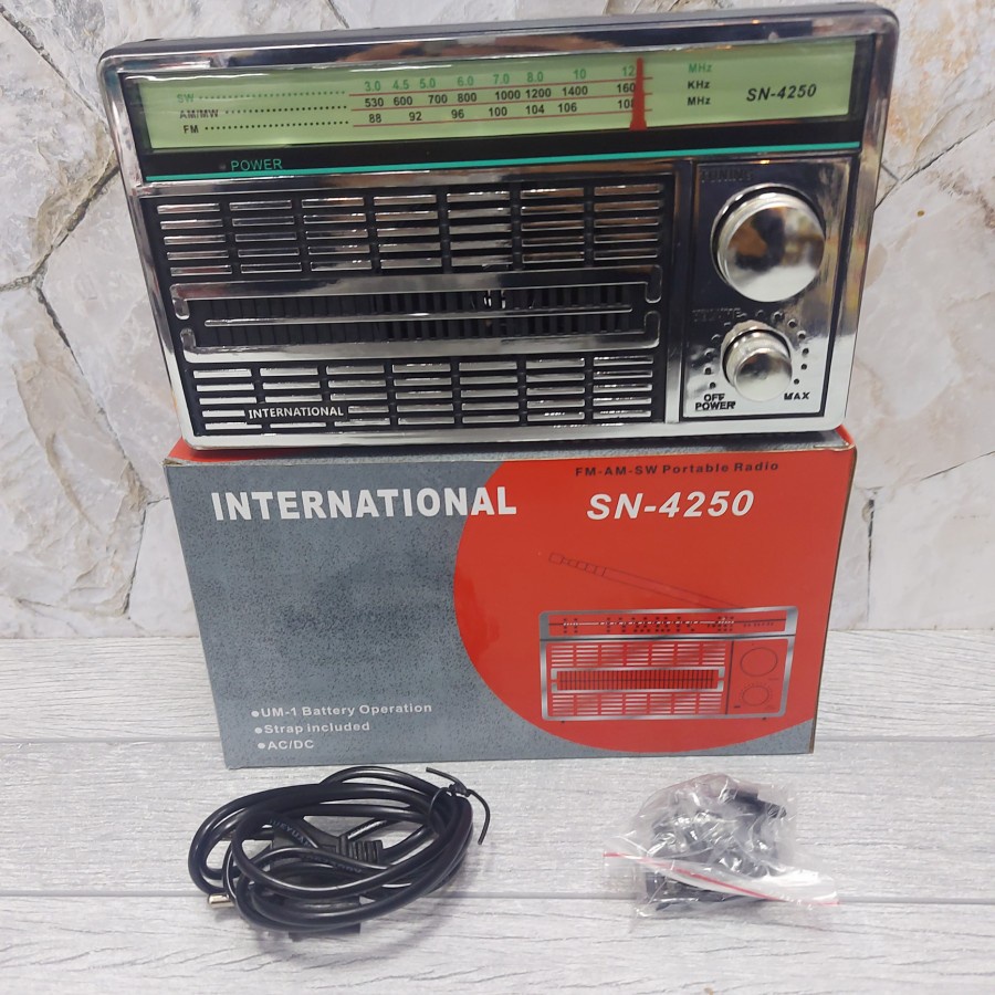 Radio Souness SNI-4250 / Radio Jadul Antik / Radio Portable SNI 4250