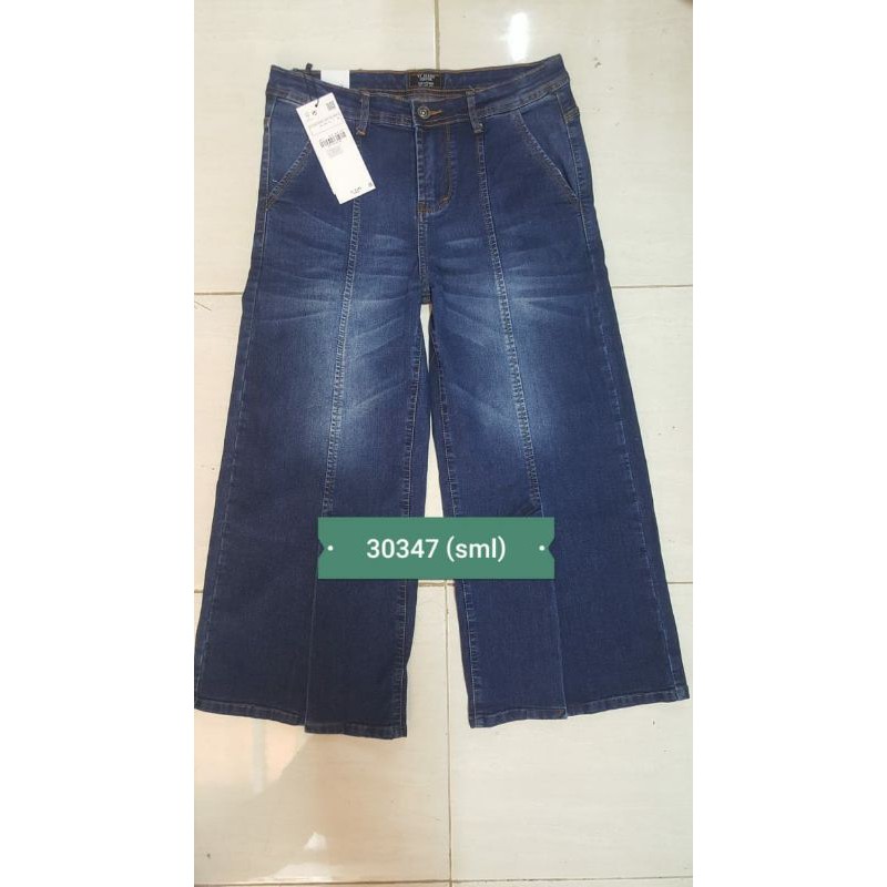 celana kulot jeans 7/9