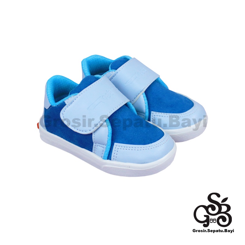 sepatu sneakers anak sepatu anak laki laki sepatu anak perempuan model casual suede polos kids Biru polos ringan  fleksibel &amp; Anti Slip