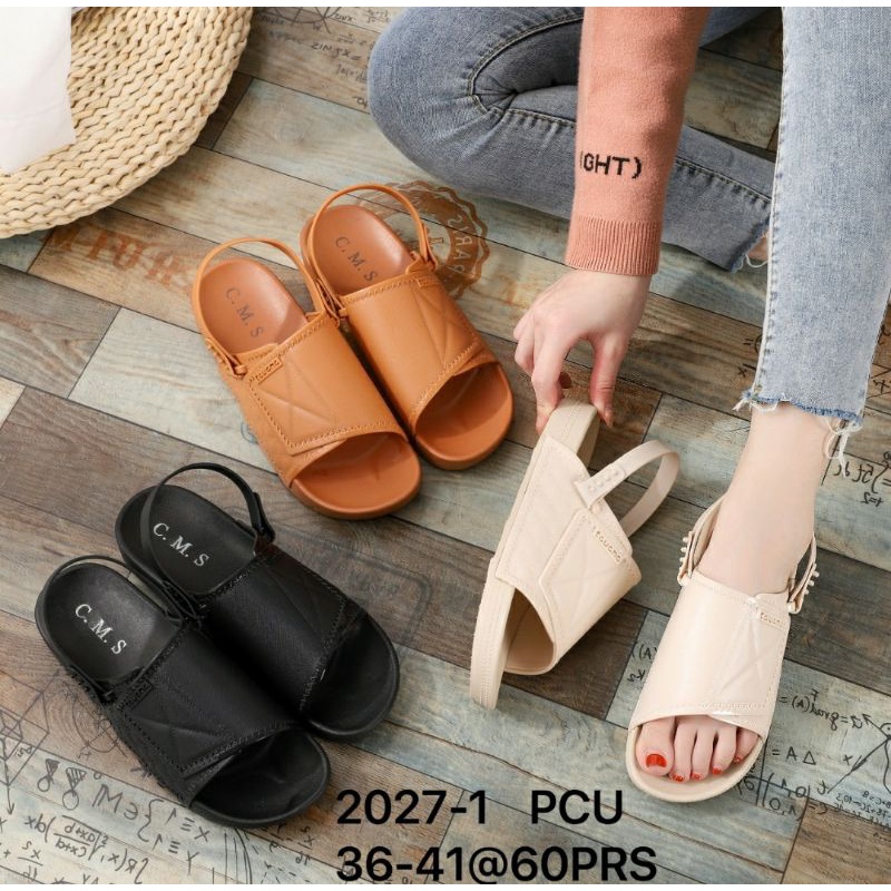 Sandal Import Slide Wanita Tali Belakang 2027 Sun Balance