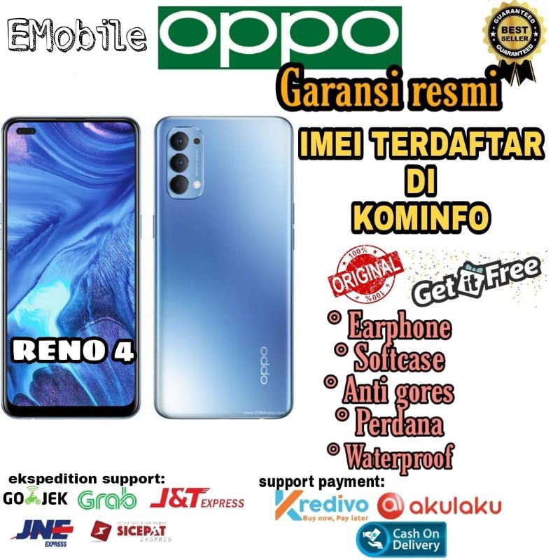 OPPO Reno 4 Ram 8gb Rom 128gb garansi resmi | Shopee Indonesia