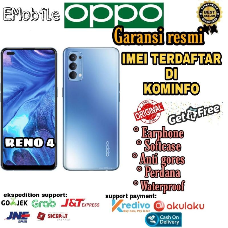 OPPO Reno 4 Ram 8gb Rom 128gb garansi resmi | Shopee Indonesia   