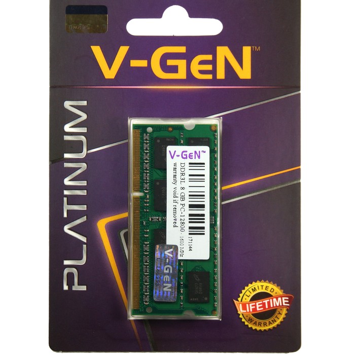 VGen DDR3 8GB PC 10600/12800 SODIMM