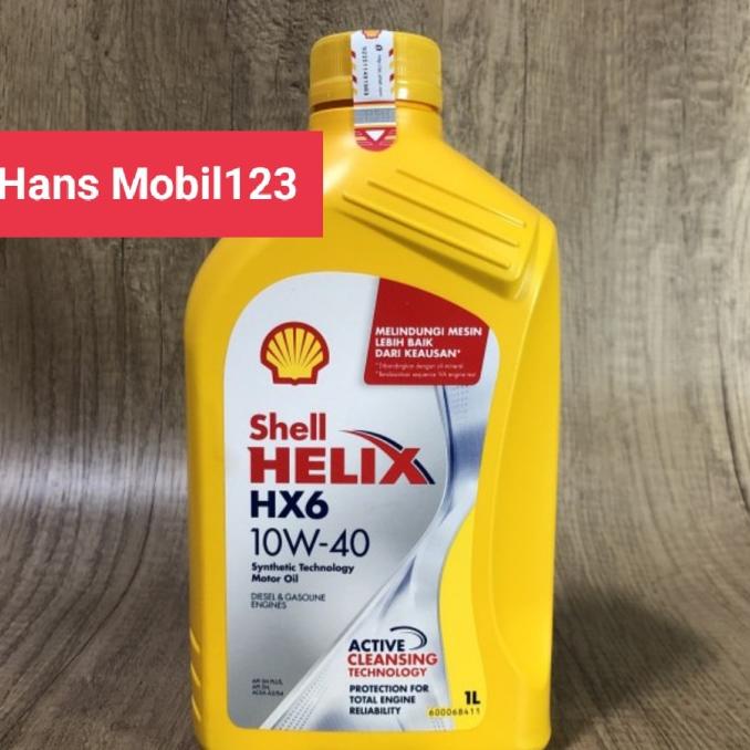 Oli Shell Helix Hx6 (10W-40 ) Semi Synthetic Ori Scan Barcode