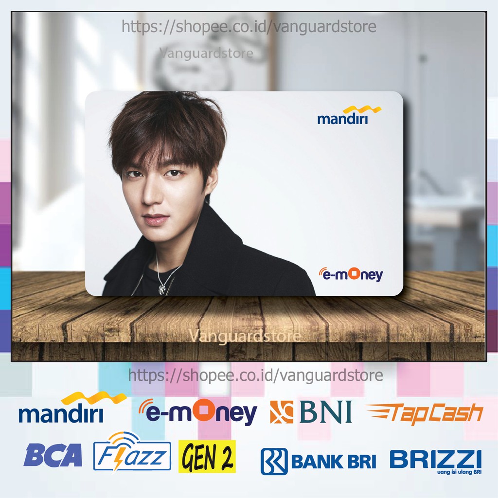 KARTU E MONEY E TOLL ACTOR LEE MINHO KPOP 8 EMONEY MANDIRI FLAZZ BCA BNI TAPCASH BRIZZI BRI - 1 SISI