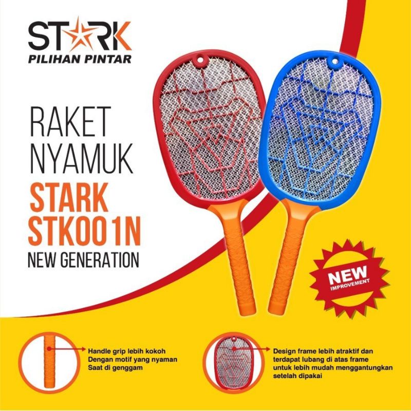 Jual Raket Nyamuk Stark STK-001N Reborn Ada indikator Super Cetar