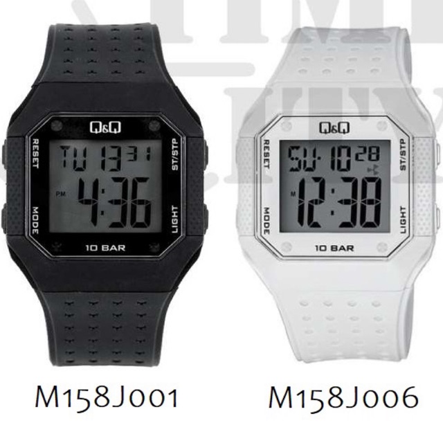 Jam Tangan Pria QQ Q&amp;Q QnQ Original Sport Fashion Digital M158 Water Resist 10 BAR